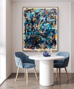 Blue Speaks to my Heart 60 x 48