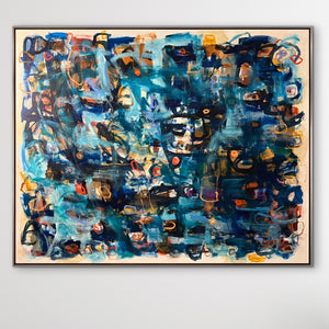 Blue Speaks to my Heart 60 x 48