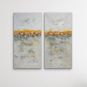 Sunshine Landscape - Diptych 2) 20 x 40