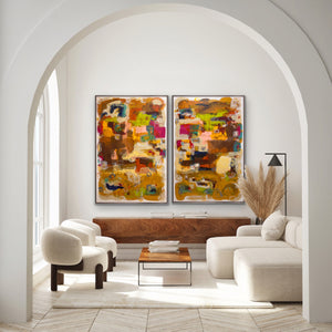 Modern Life -diptych 2) 60 x 40