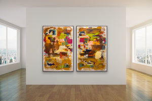 Modern Life -diptych 2) 60 x 40