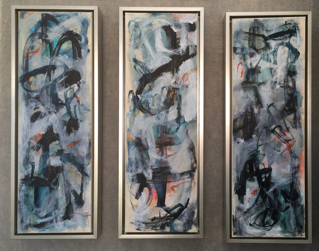 z Summer Dance Triptych (3) 8 x 24